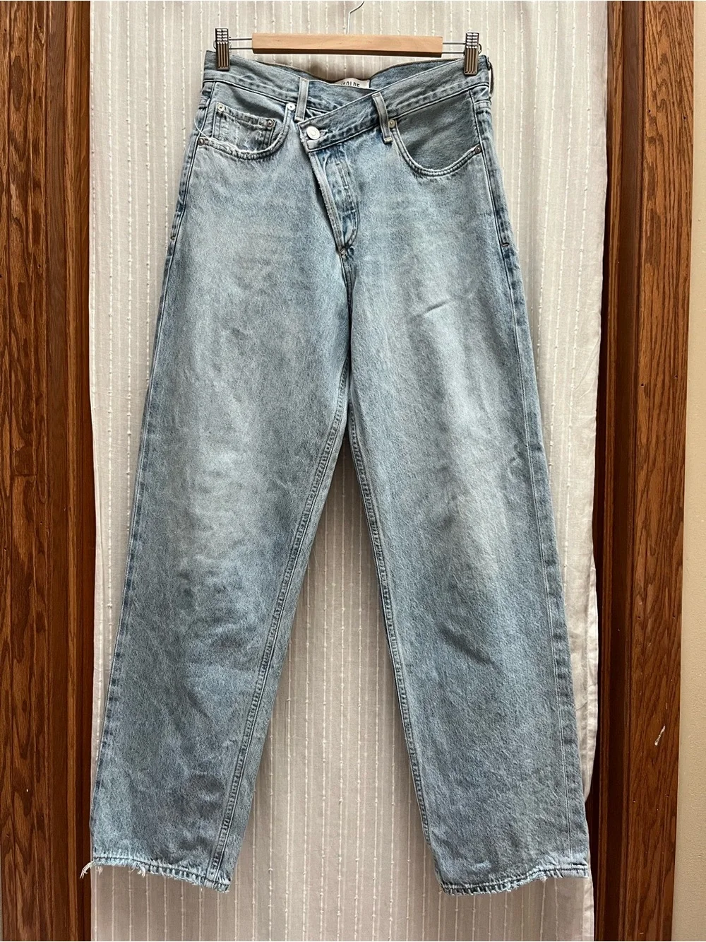 Agolde Light Blue Relaxed Straight Jeans size 26